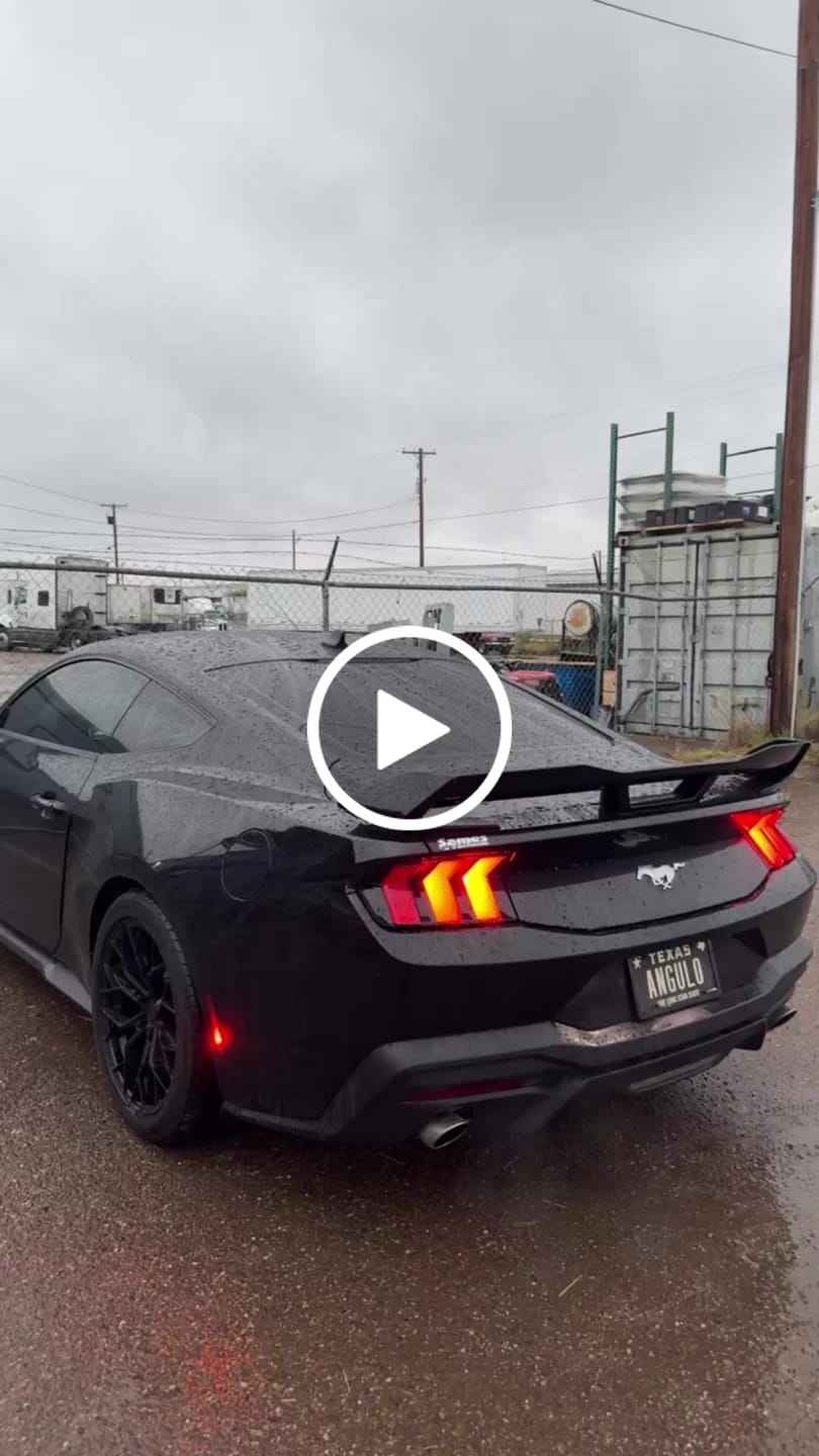 Customer video review of 2024-Up Mustang Dark Horse Package Rear Spoiler