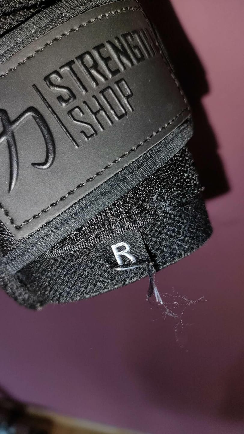Customer photo review of Stealth Black Wrist Wraps – Medium, 30cm/60cm or 90cm, IPF Approved