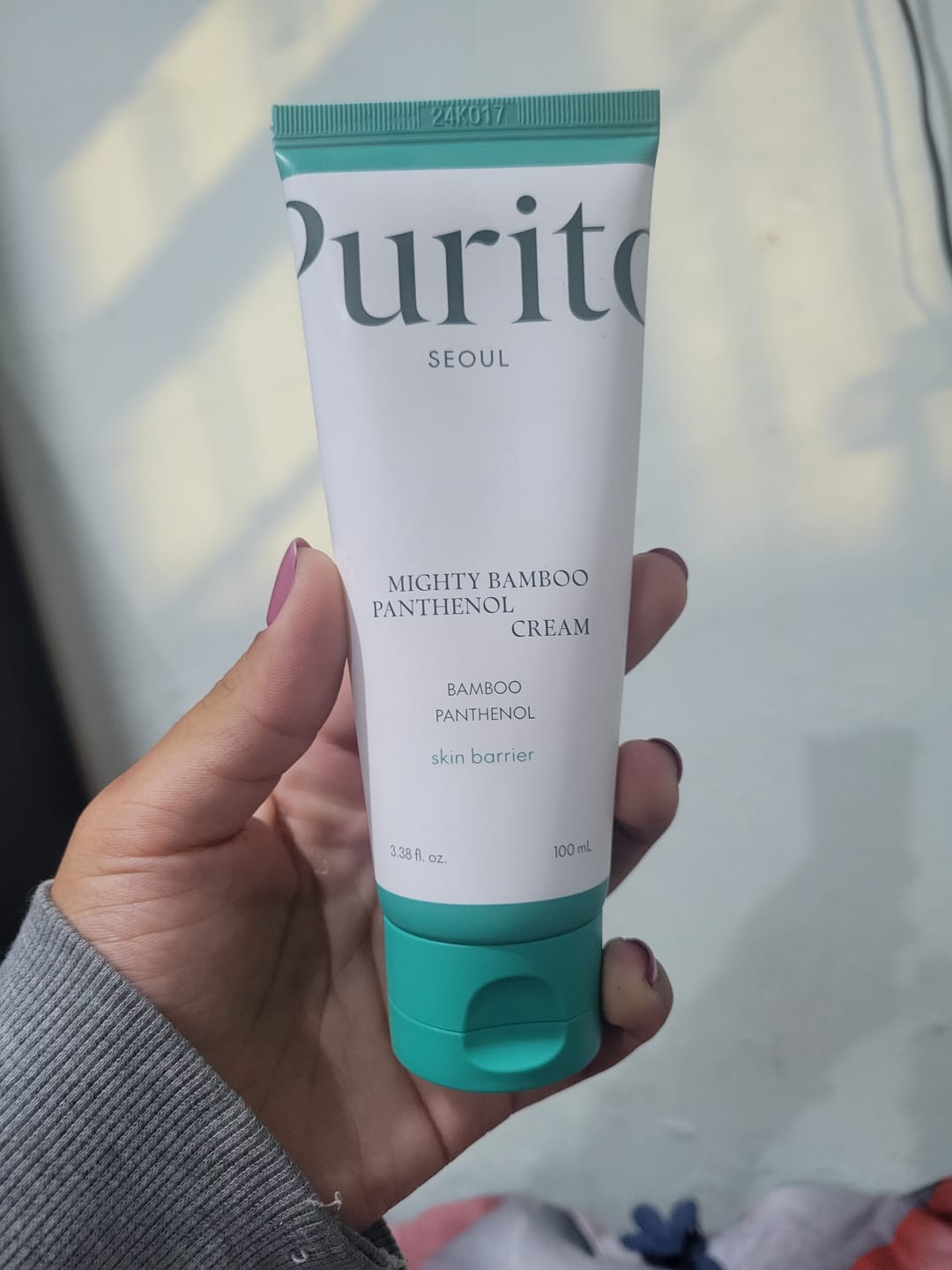 Customer photo review of Mighty Bamboo Panthenol Cream