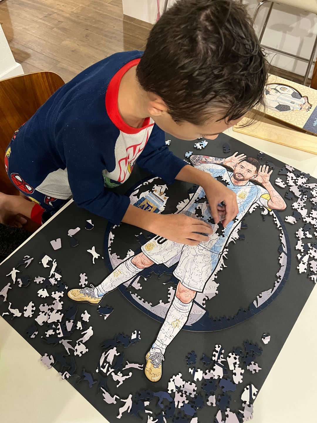 Customer photo review of Lionel Messi - Wooden Puzzle