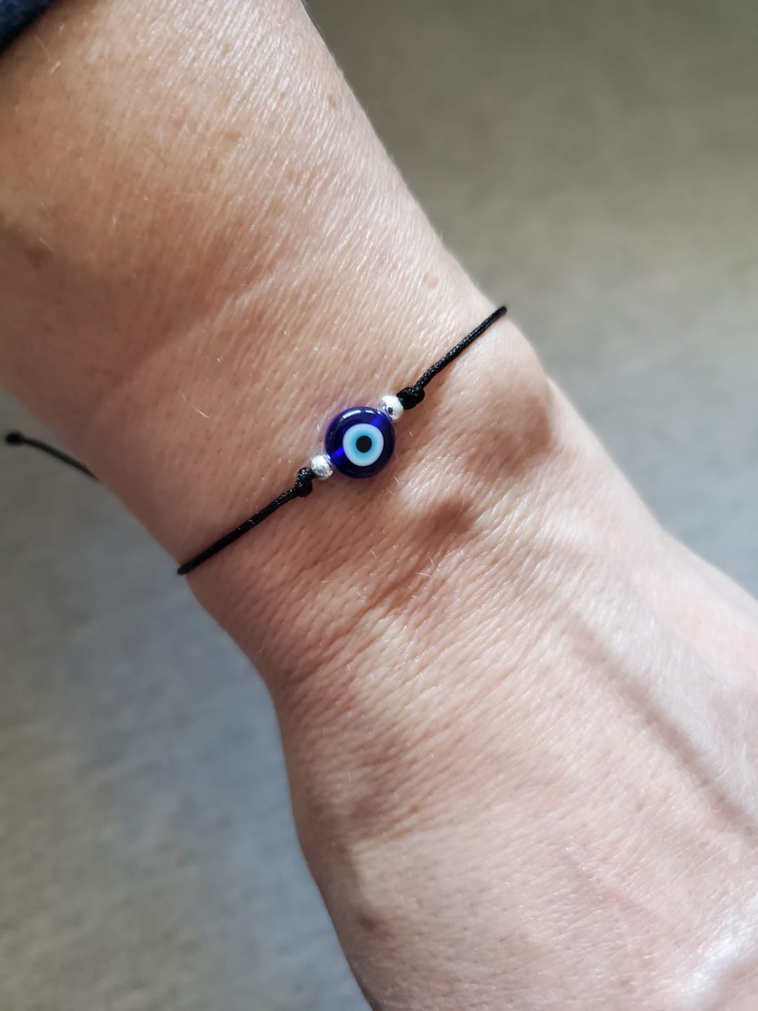 Customer photo review of Bracelet OEIL BLEU PORTE-BONHEUR
