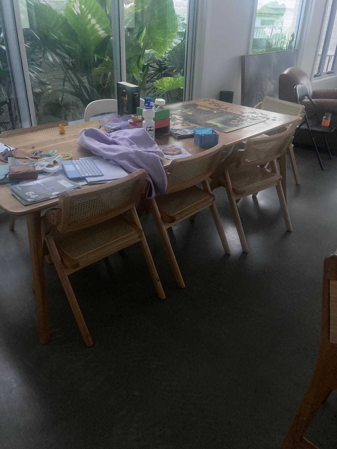 Customer photo review of Levede 2X Foldable Accent Rattan Dining Chairs