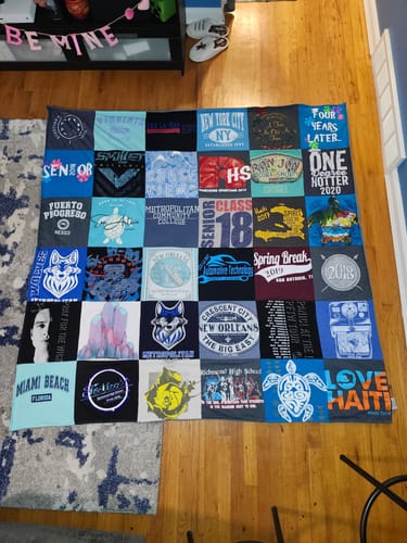 Customer photo review of T Shirt Quilt by Project Repat