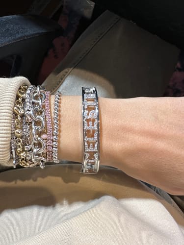 Customer photo review of Bracciale Nome Manetta