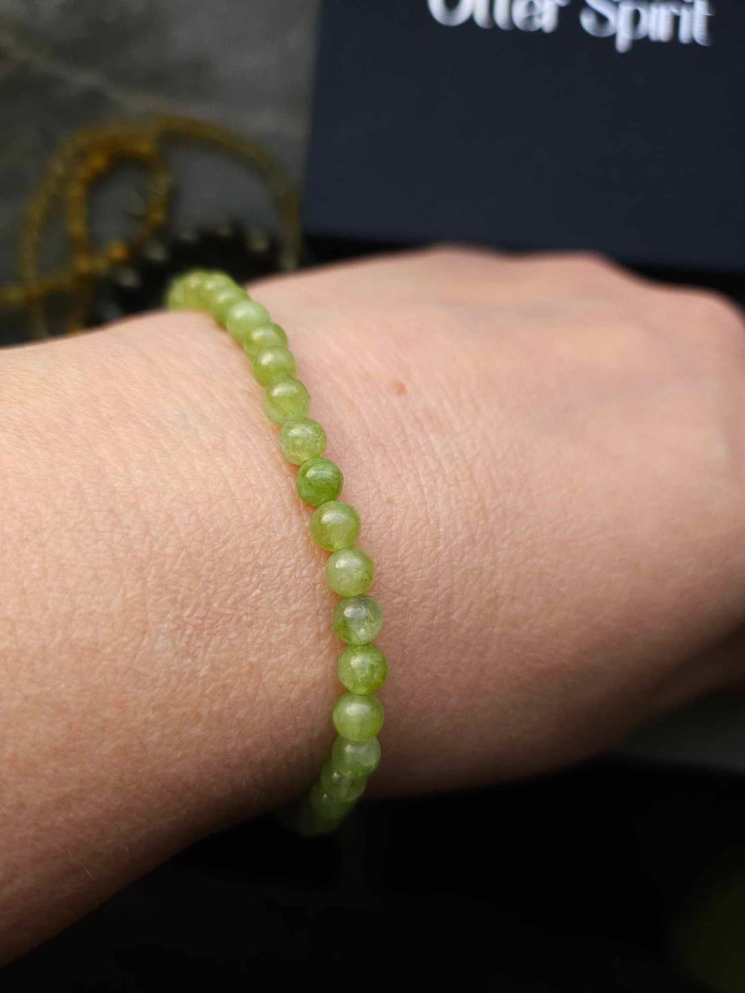 Customer photo review of Peridot Bracelet Mini