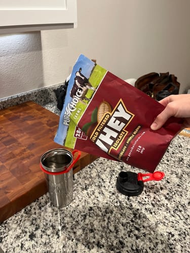 Customer photo review of Whey Protein Isolate Chocolate