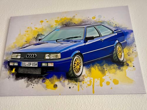 Customer photo review of Dein Auto im Aquarell-Stil | Geschenk für Autoliebhaber