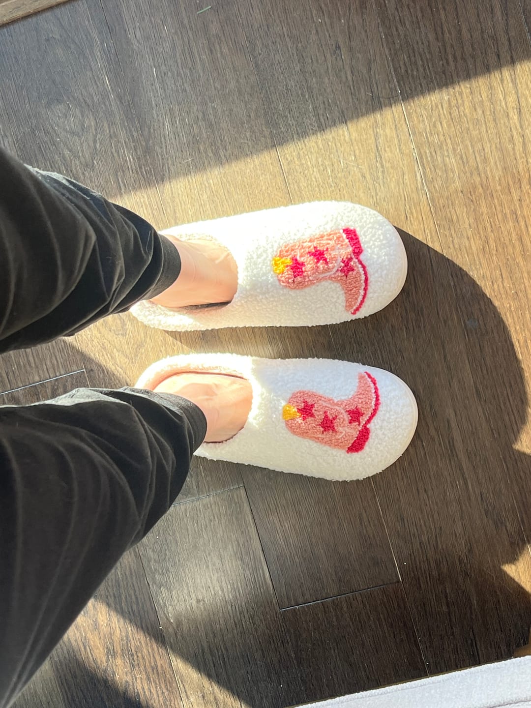 Customer photo review of Cowboy Boots Slippers