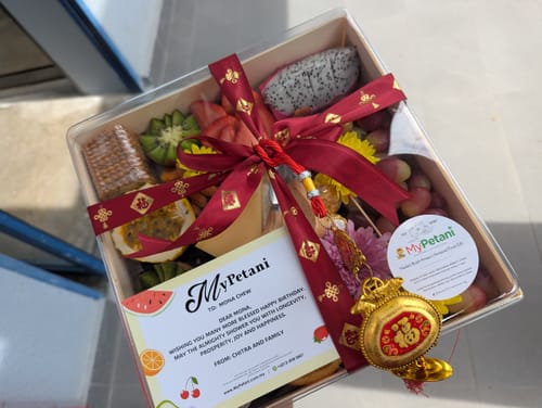 Customer photo review of CNY 2025: Gold Super Cheese Fruit Platter (3 types of Cheese)