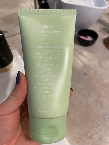 Customer photo review of Abib Acne Foam Cleanser Heartleaf Foam veido prausiklis