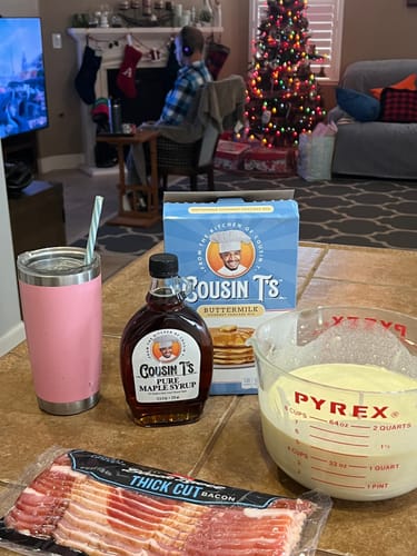 Customer photo review of Cousin T's Buttermilk Gourmet Pancake Mix
