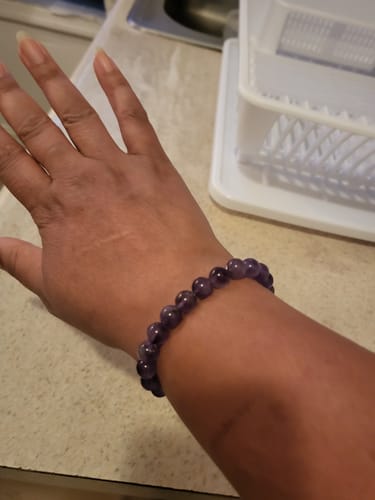 Customer photo review of Amethyst Bracelet