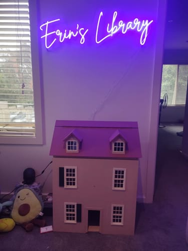 Customer photo review of Custom Neon Signs