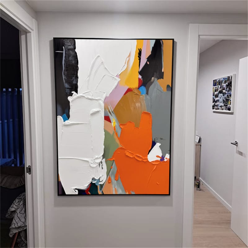 Customer photo review of Abstract Textured Painting Canvas #AT002