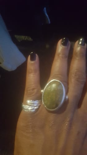 Customer photo review of Feather From An Angel Ring