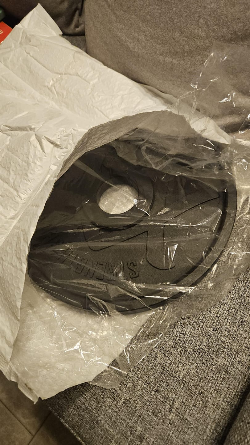 Customer photo review of Deep Dish Cast Iron Plates, 1.25kg-20kg