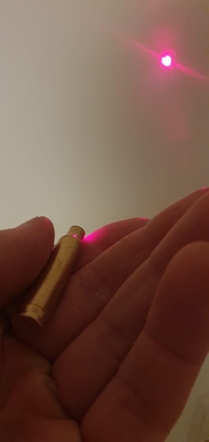 Customer photo review of Vector Optics Laser Boresighter für viele gängigen Kaliber