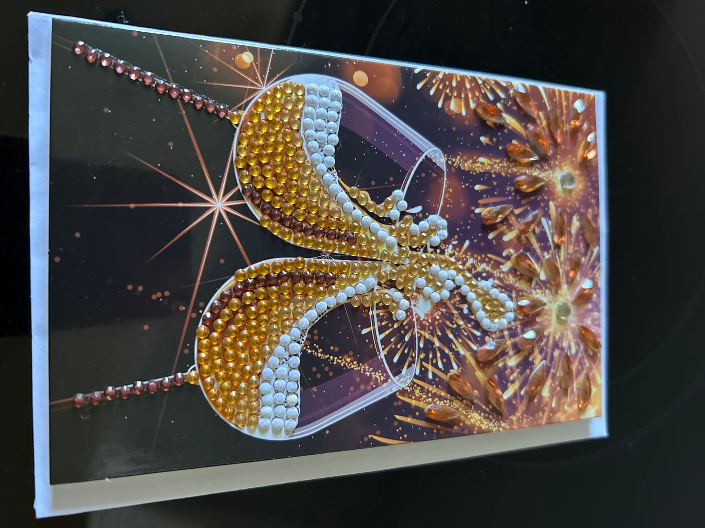 Customer photo review of "Champagne Celebration" Crystal Art Card 10x15cm