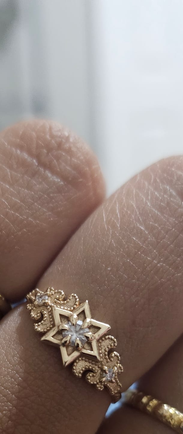 Customer photo review of Artifact 06: The North Star Diamond Ring