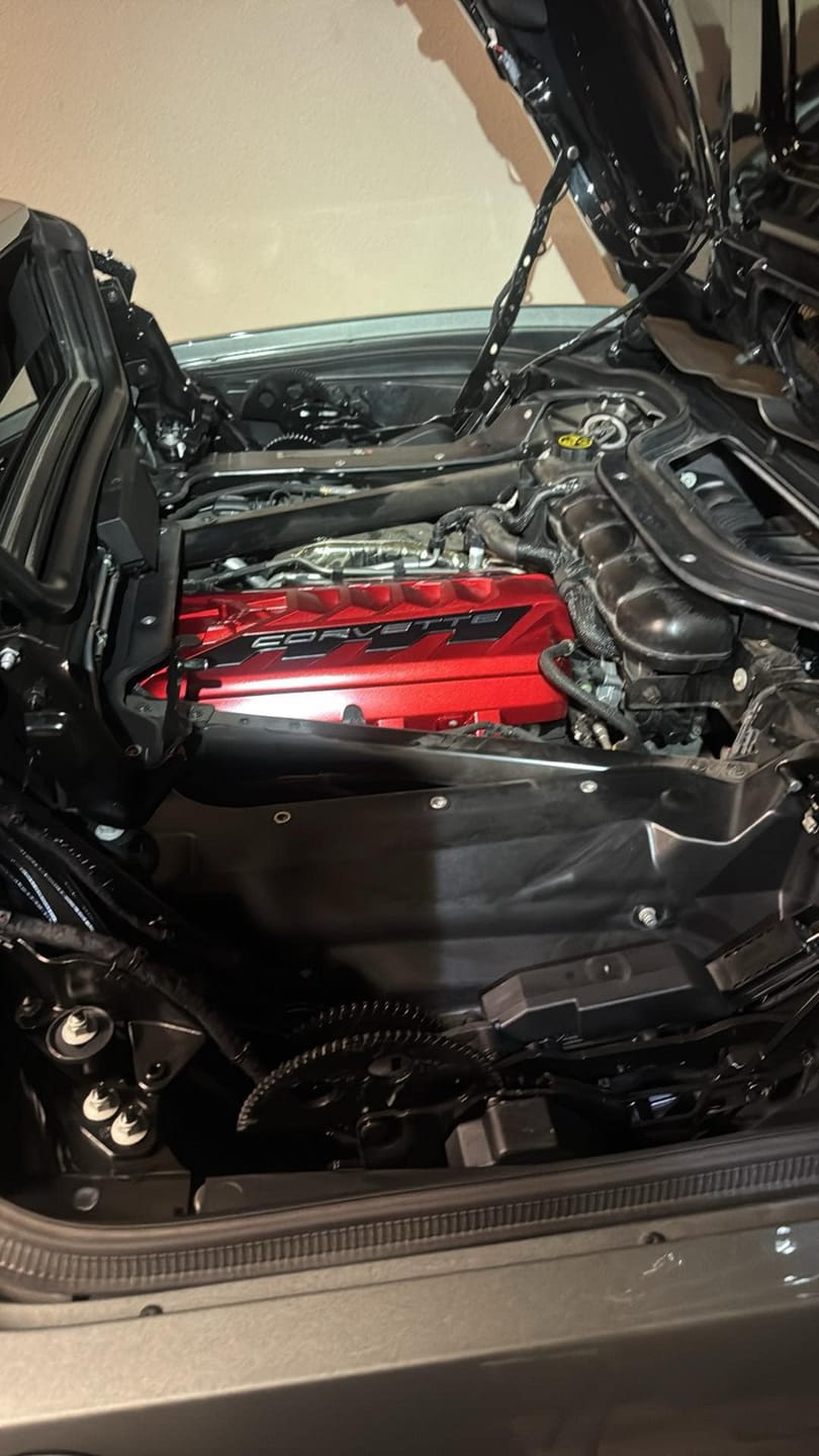 Customer photo review of Corvette C8 HTC Engine Bay Panel Cover