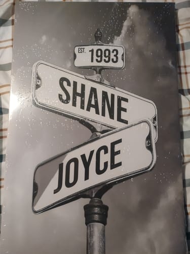 Customer photo review of COUPLES DATE OF LOVE by Cstm Canvas