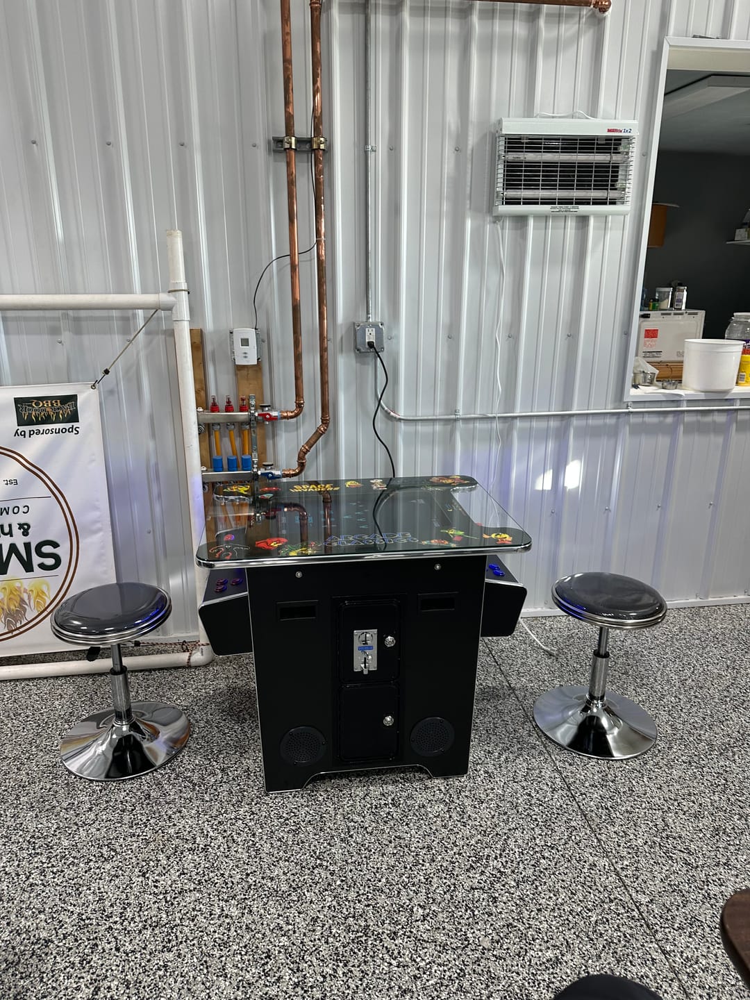 Customer photo review of Commercial Grade 60 games in 1 Arcade Commercial Cocktail Table Machine Retro Multi-cade LED
