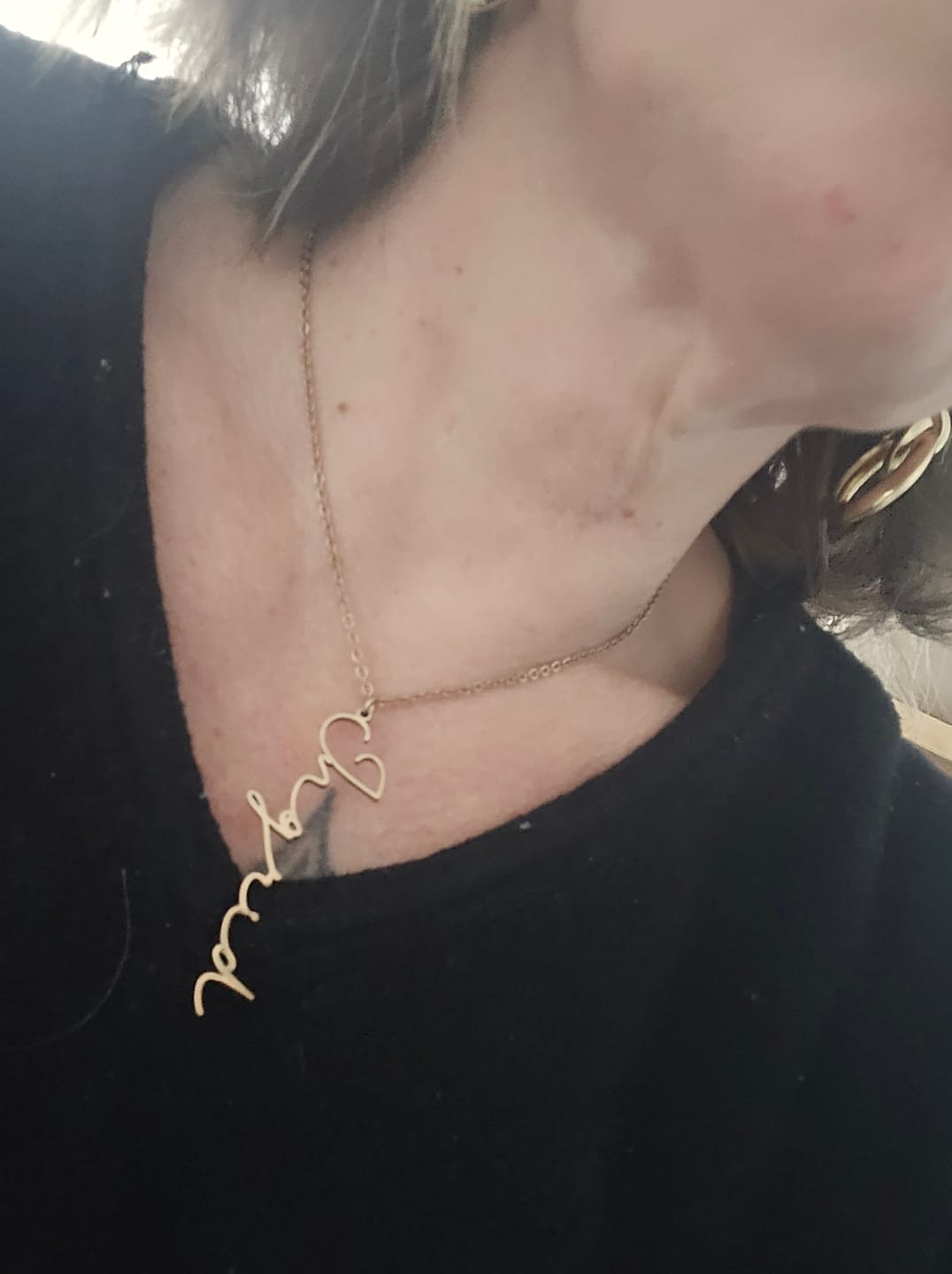 Customer photo review of Collier Signature Personnalisé