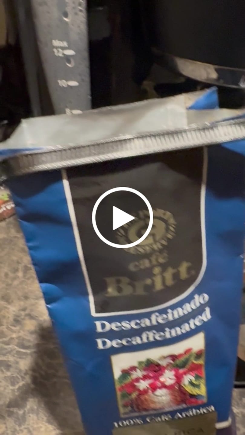 Customer video review of COSTA RICAN DECAFFEINATED COFFEE