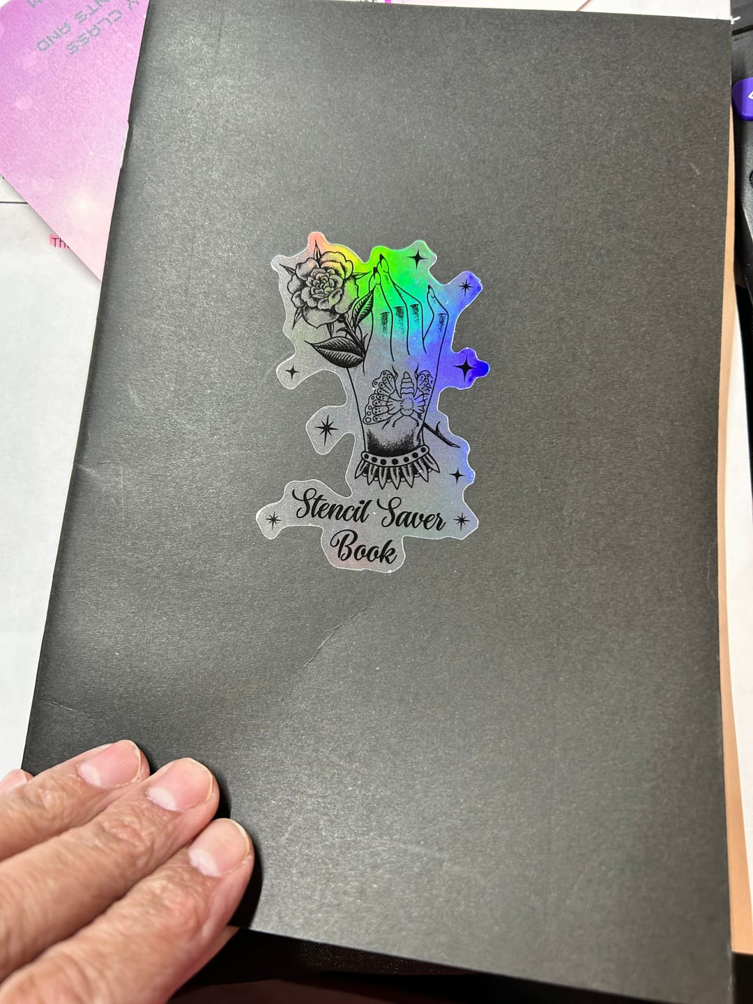 Customer photo review of Airbrush Stencil Saver Book
