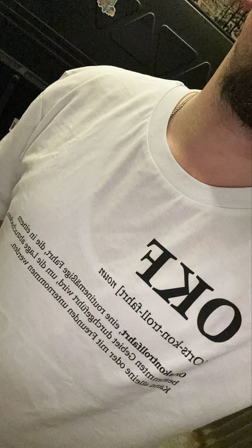 Customer photo review of OKF T-Shirt