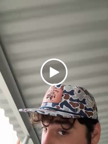 Customer video review of Custom Leather Patch 5-Panel Rope Hat
