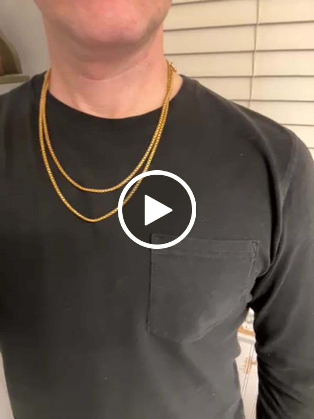 Customer video review of Box Chain (Gold)