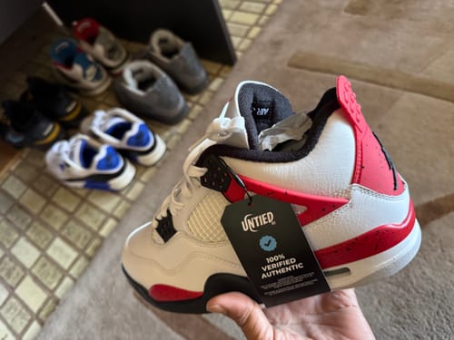 Customer photo review of Nike Air Jordan 4 Retro 'Red Cement'
