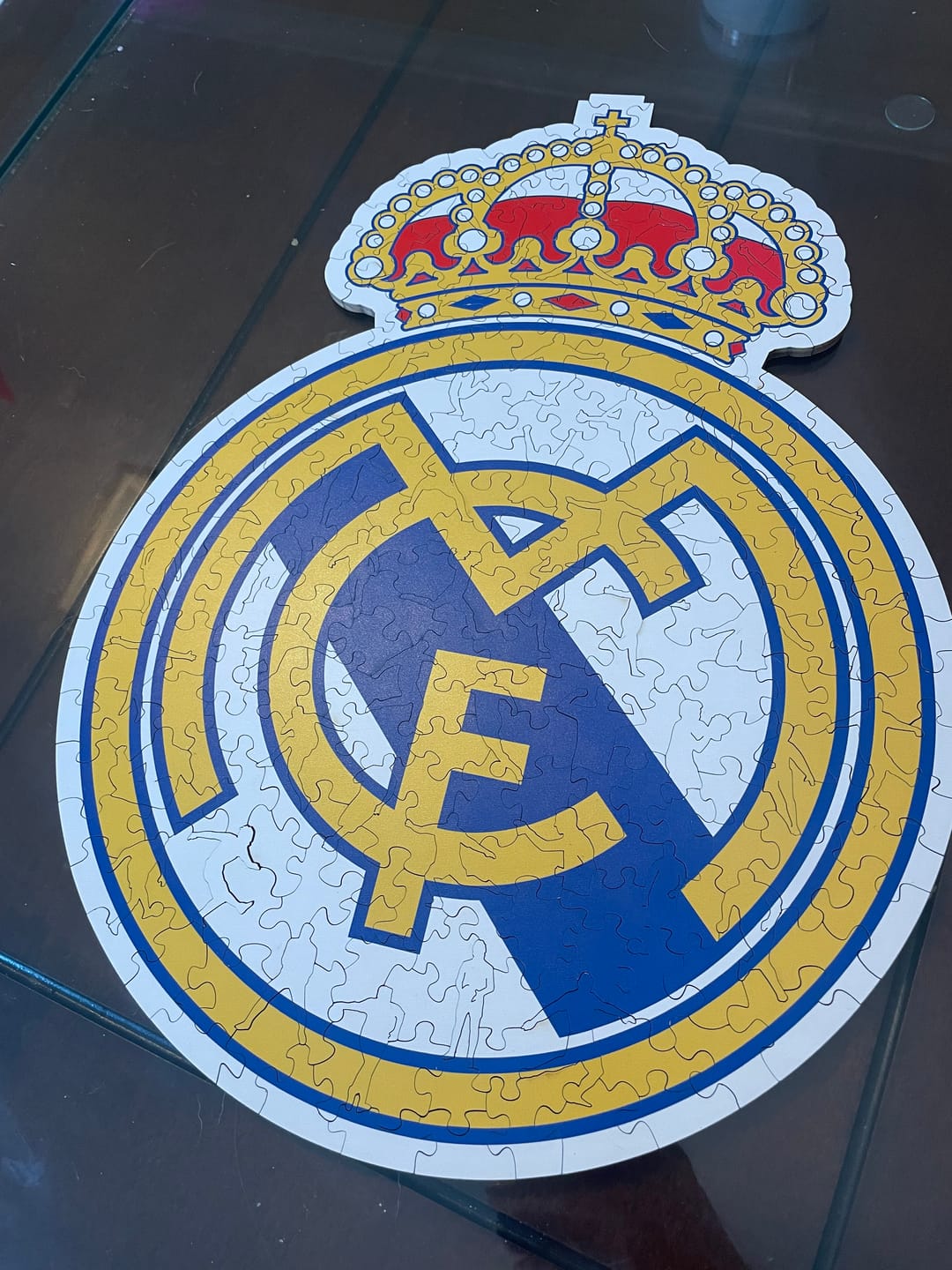 Customer photo review of Real Madrid CF® Logo - Wooden Puzzle