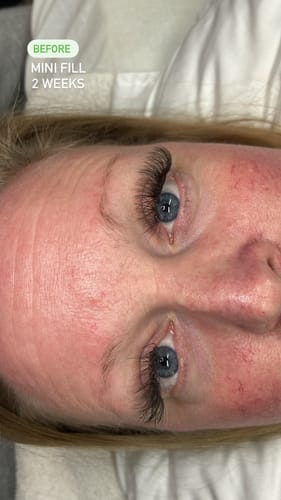 Customer photo review of Double Layer Volume Premade Fans