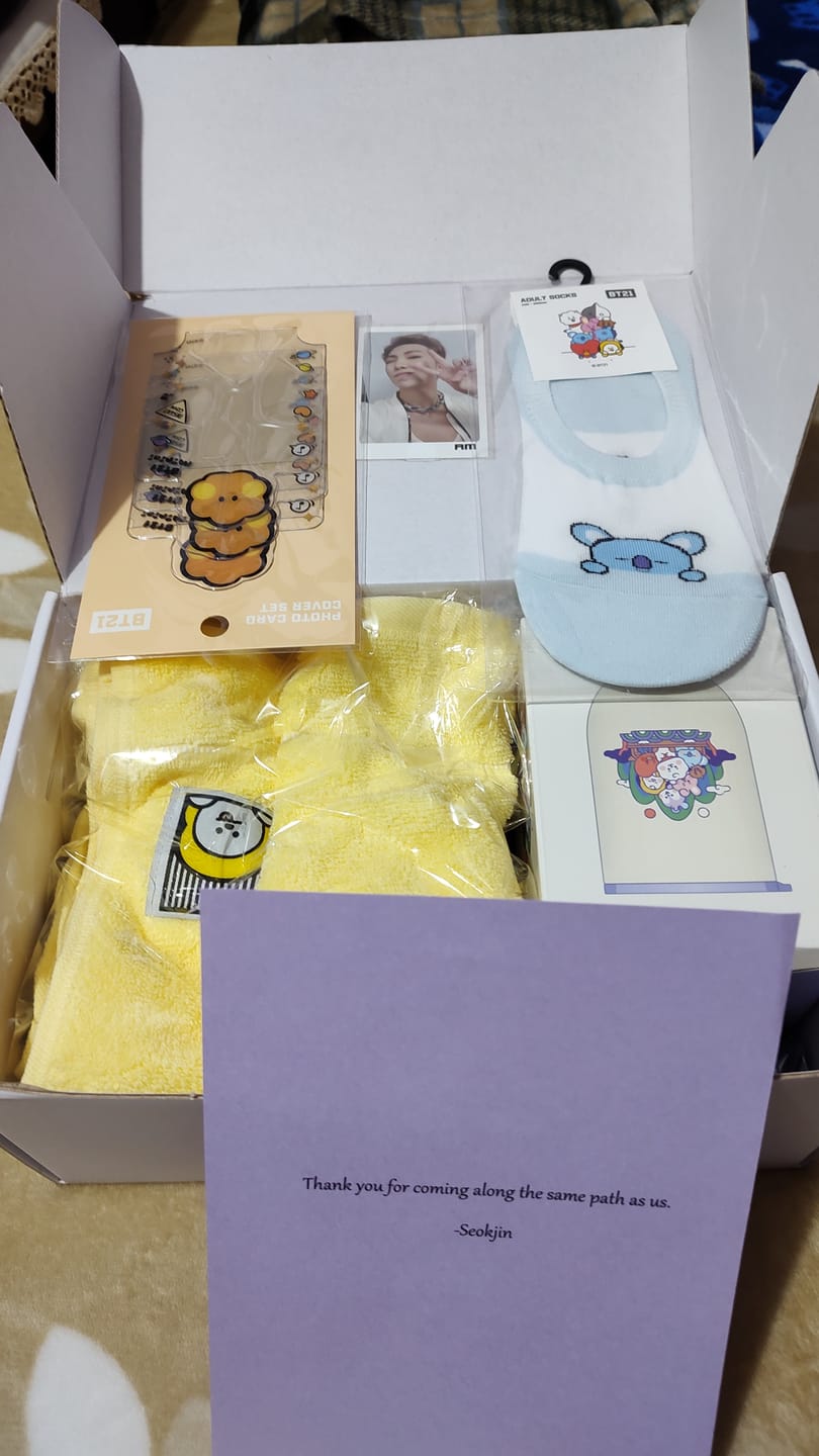 Customer photo review of BTS MYSTERY RANDOM BOX [RENEWAL VERSION]