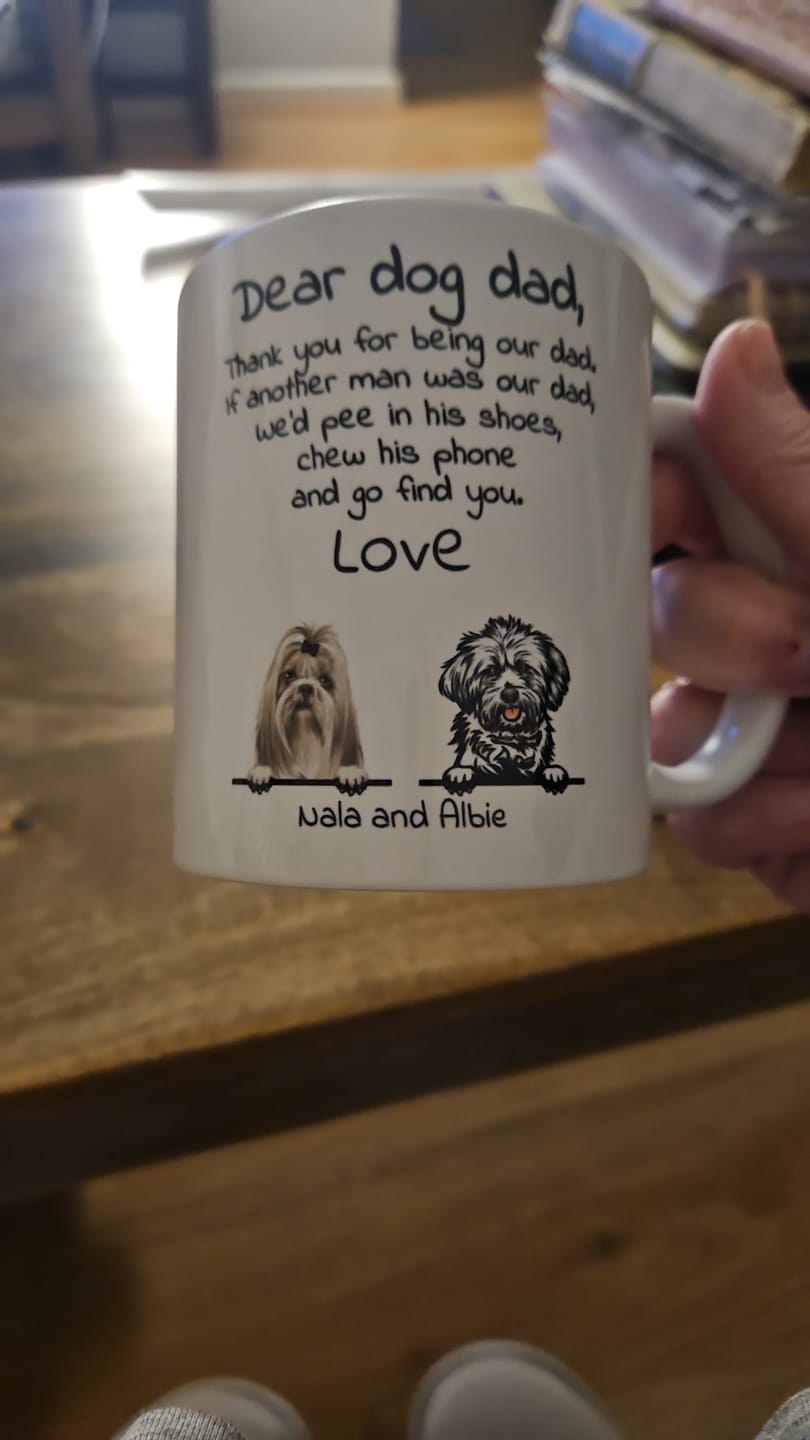 Customer photo review of Dear Dog Parent - Personalised Mug