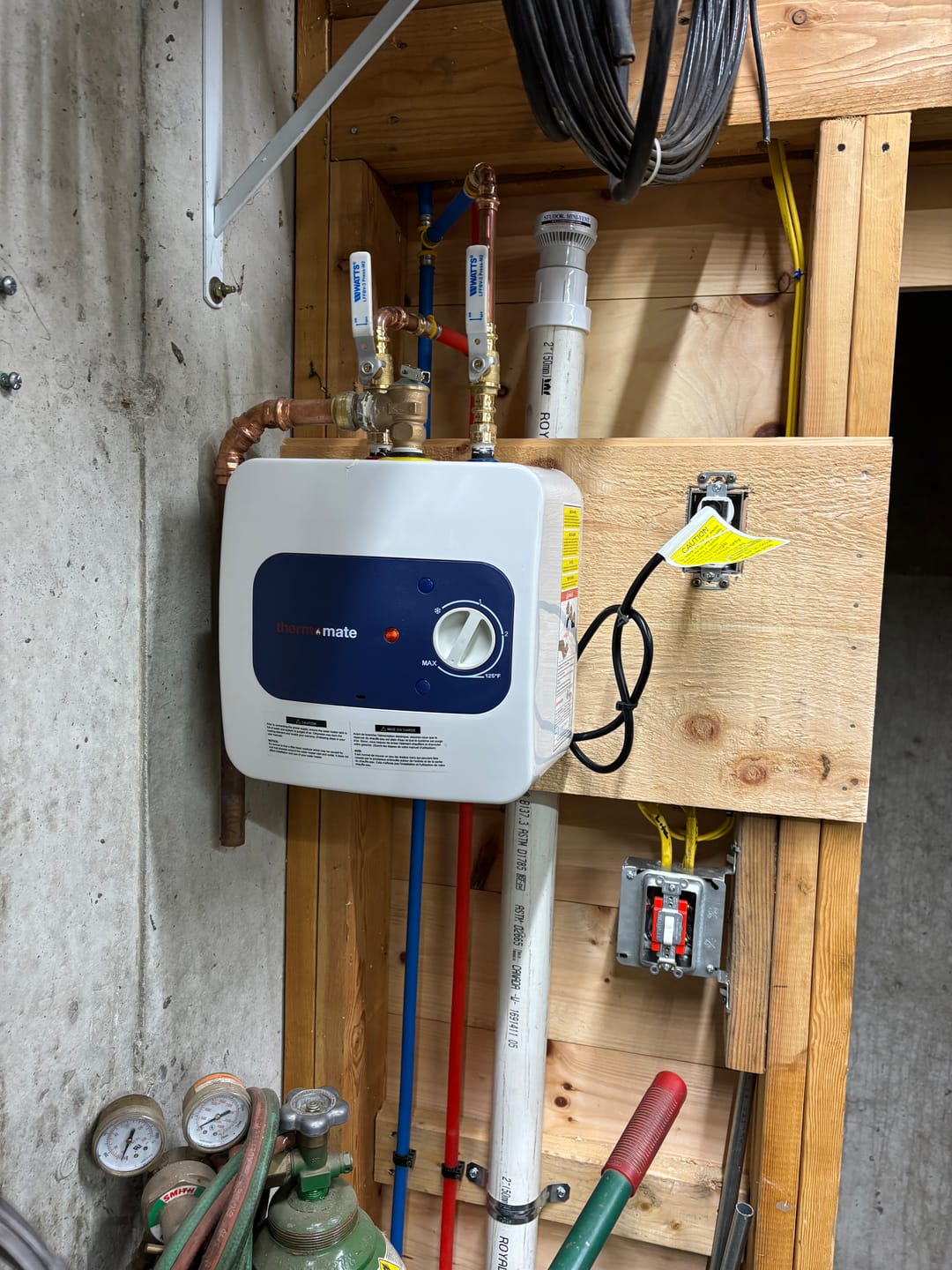Customer photo review of Thermomate 1.3 Gallon Electric Point of Use Water Heater - 120V