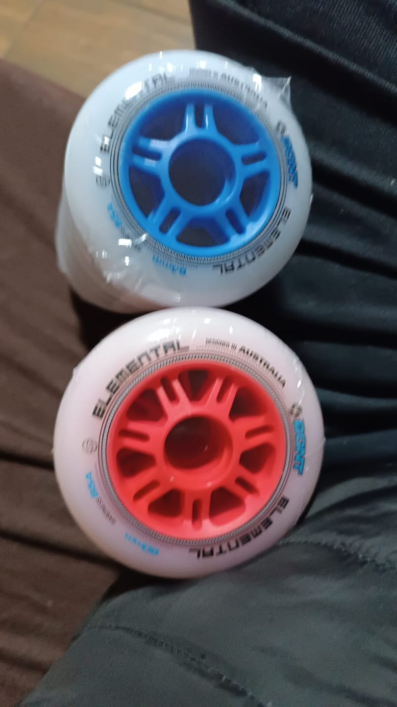Customer photo review of Elemental Inline Skate Wheel