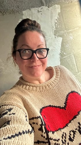 Customer photo review of The Young Hearts Jumper