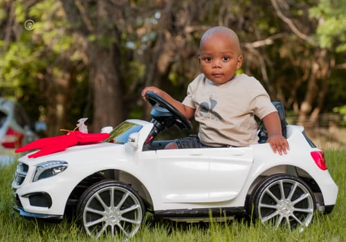 Customer photo review of Kids Electric Ride On Car Mercedes GLA45 AMG A Class 12V