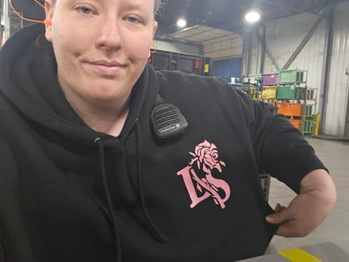 Customer photo review of Dark Romance Hoodie