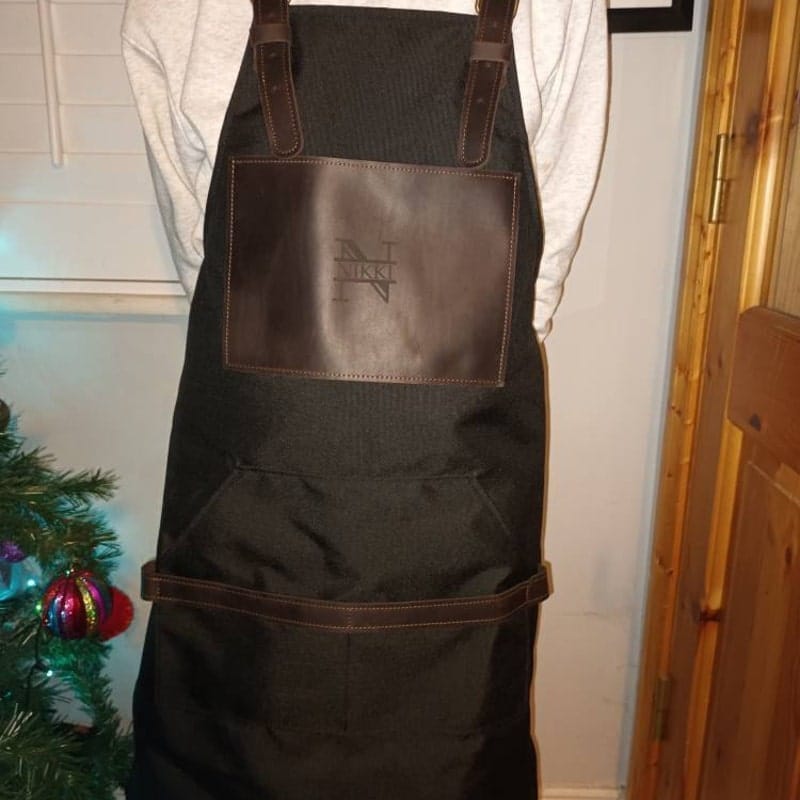 Customer photo review of Canvas Chef Apron