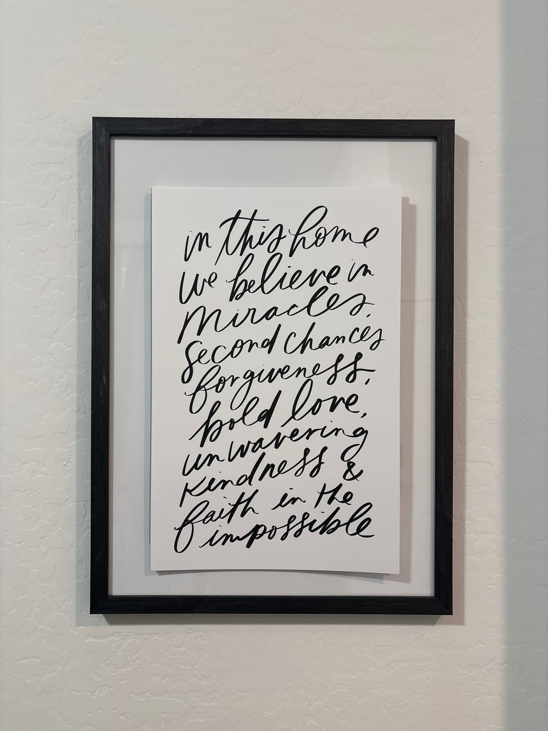 Customer photo review of 11x17 In this home we believe