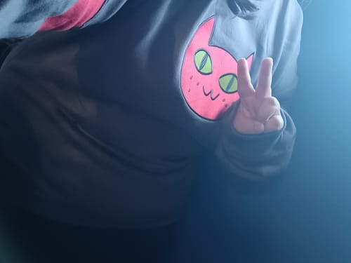 Customer photo review of Cat Sweater