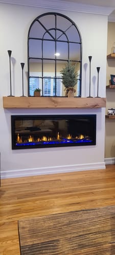 Customer photo review of Rustic Mantels