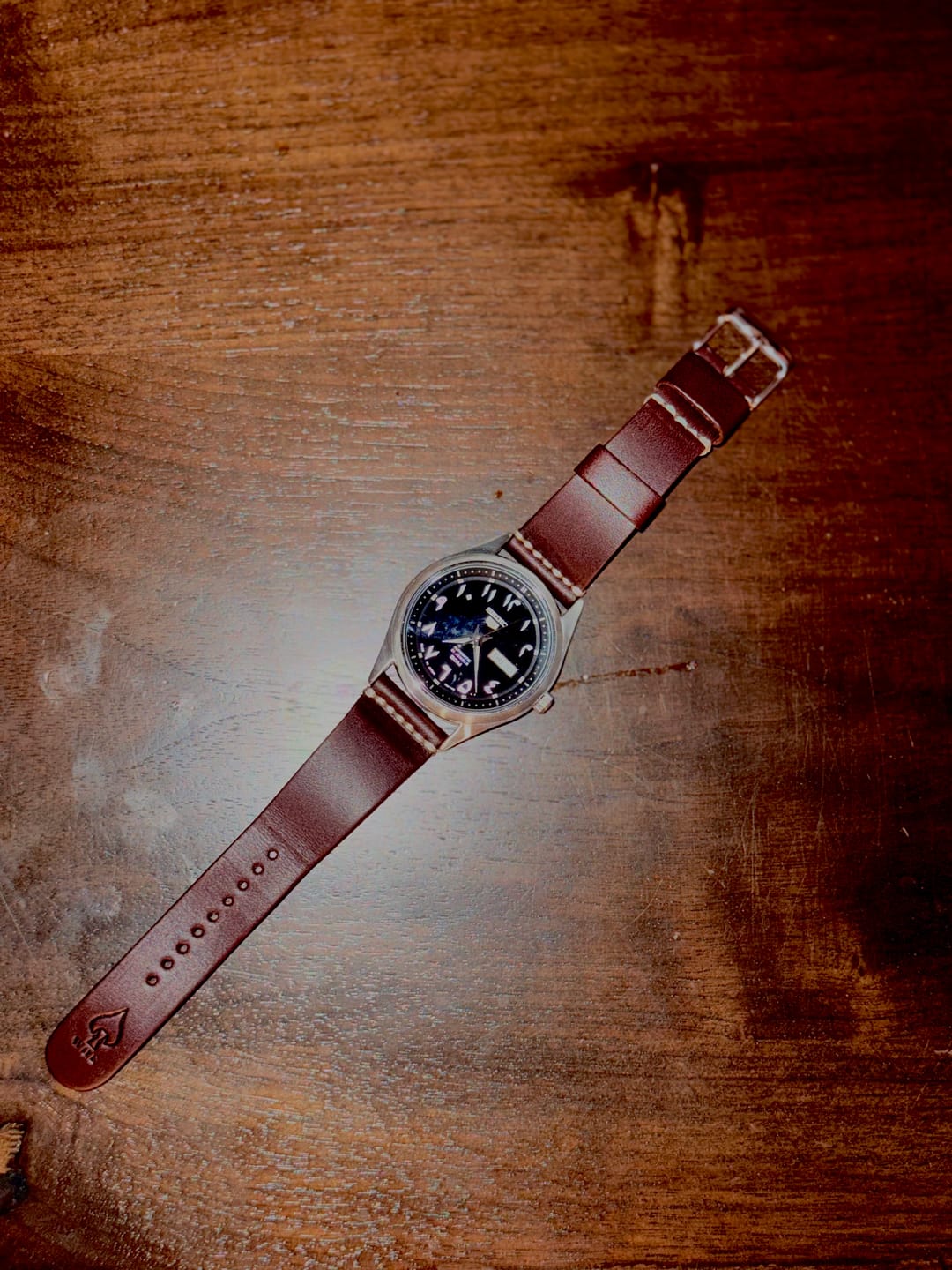 Customer photo review of Jedburgh 2.0 Leather Watch Strap