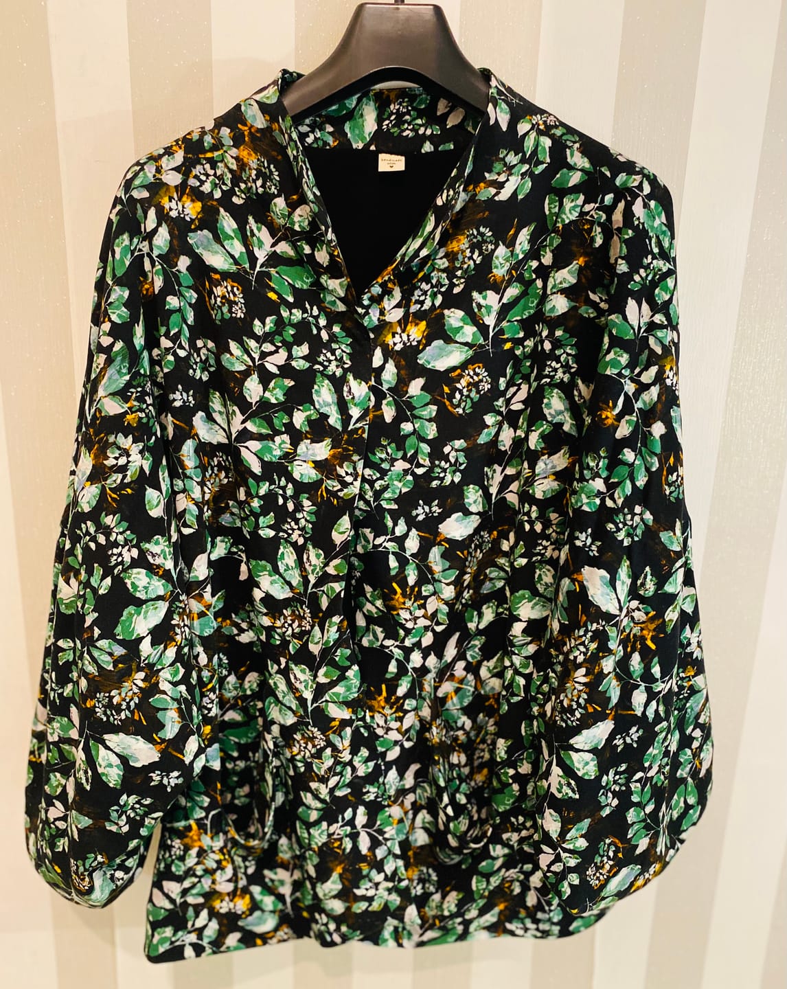 Customer photo review of All Over Leaves Viscose Twill Fabric