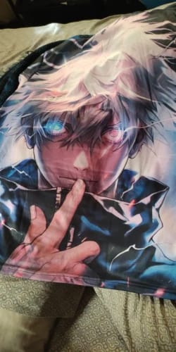 Customer photo review of Harajuku Style Gojo & Yuji T-Shirt