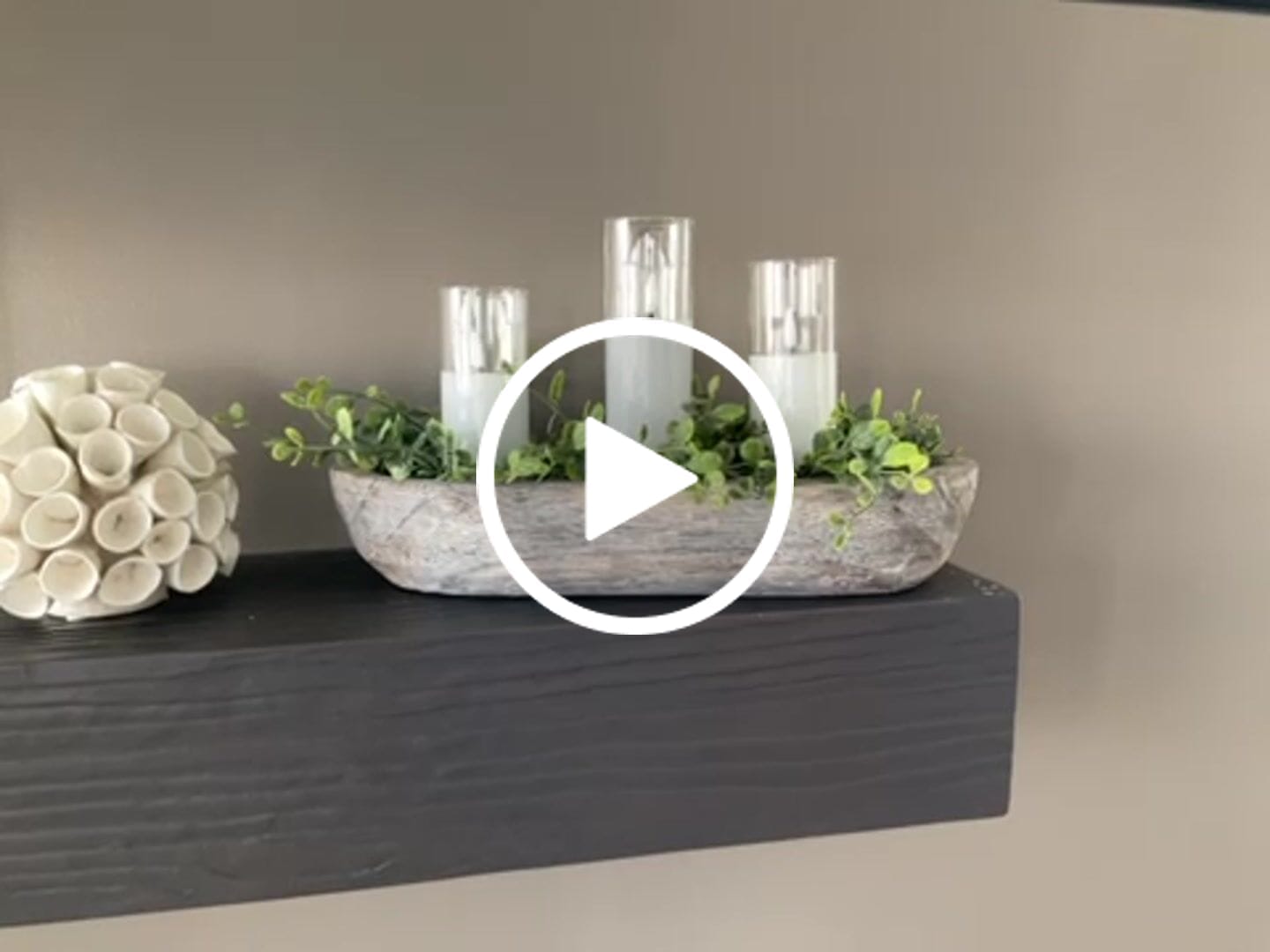 Customer video review of Glass Flameless White Candles